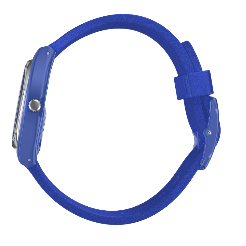 GL124 Reloj Swatch Blurry Blue de dama pulsera de caucho