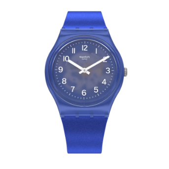 GL124 Reloj Swatch Blurry Blue de dama pulsera de caucho