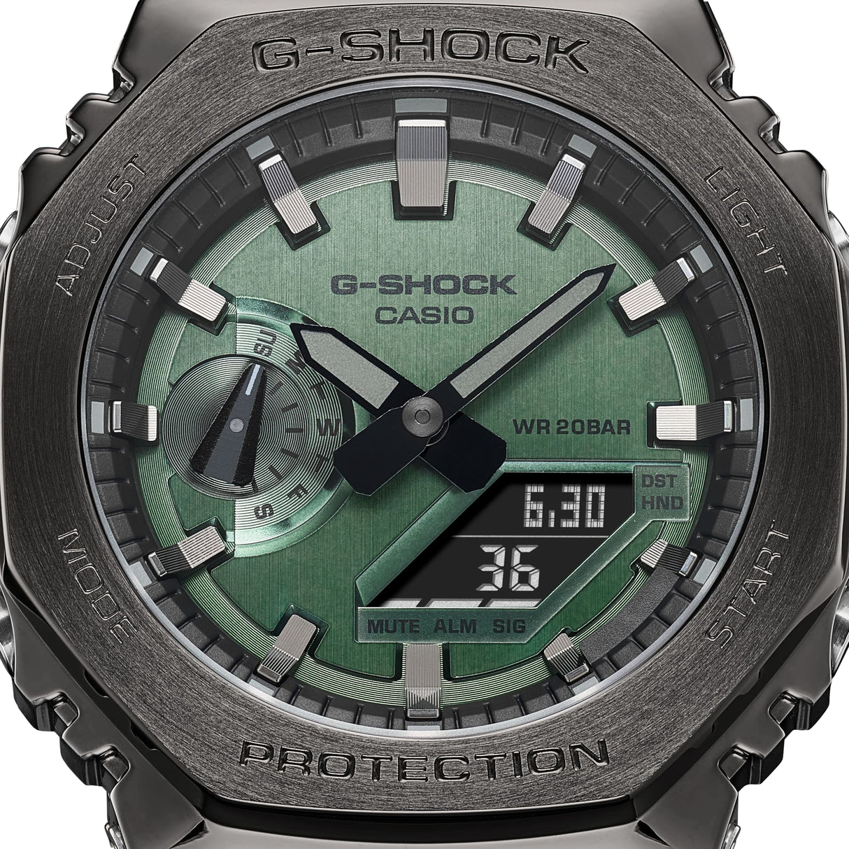 GM-2100B-3A Reloj G-Shock de caballero banda de caucho