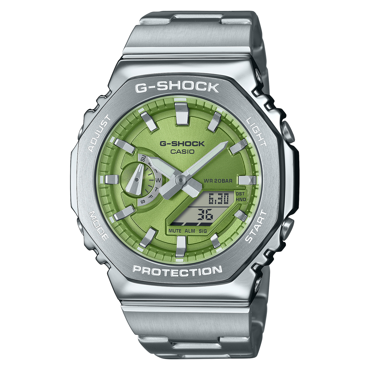GM-2110D-3A Reloj G-Shock de caballero banda de metal 50 mm