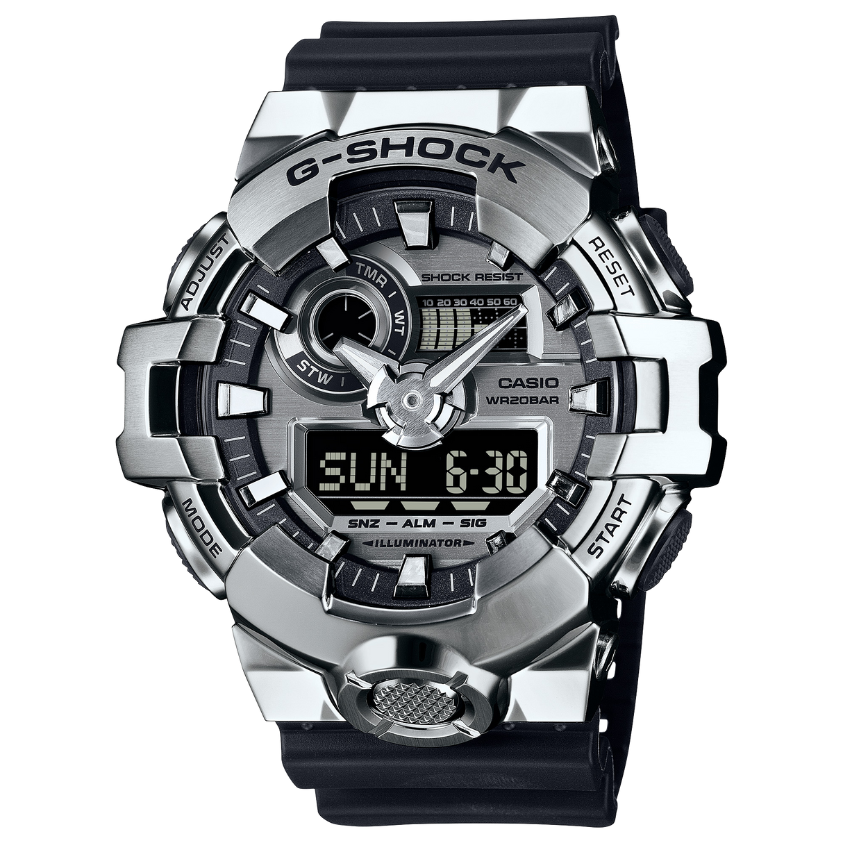 GM-700-1A Reloj G-Shock de hombre banda de caucho