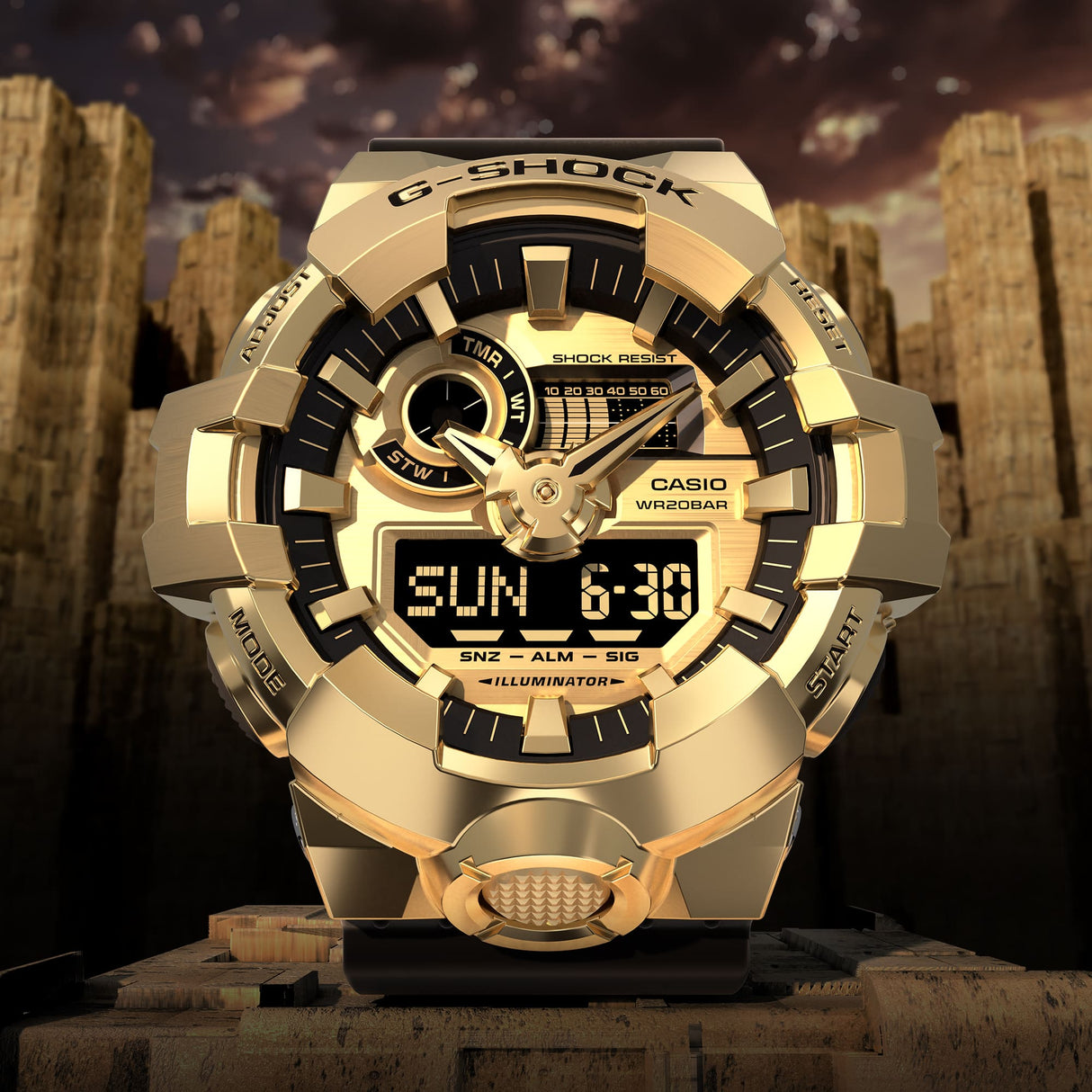 GM-700G-9A Reloj G-Shock de hombre pulsera de resina