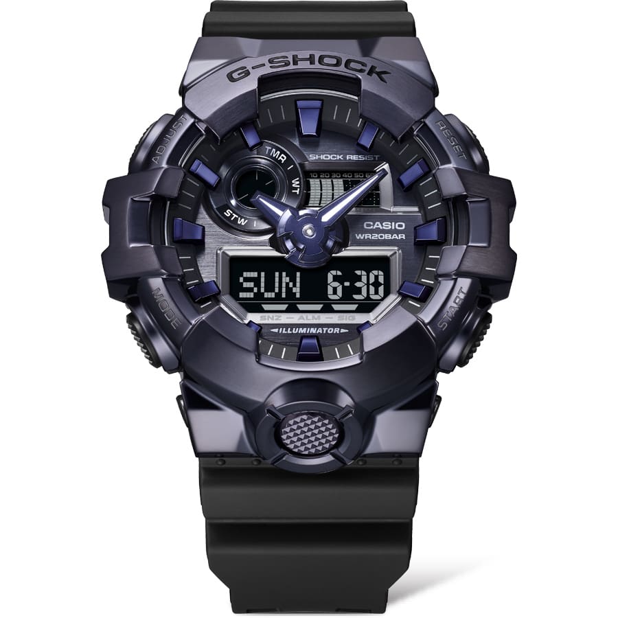 GM-700P-6A Reloj G-Shock de hombre pulsera de resina doble hora