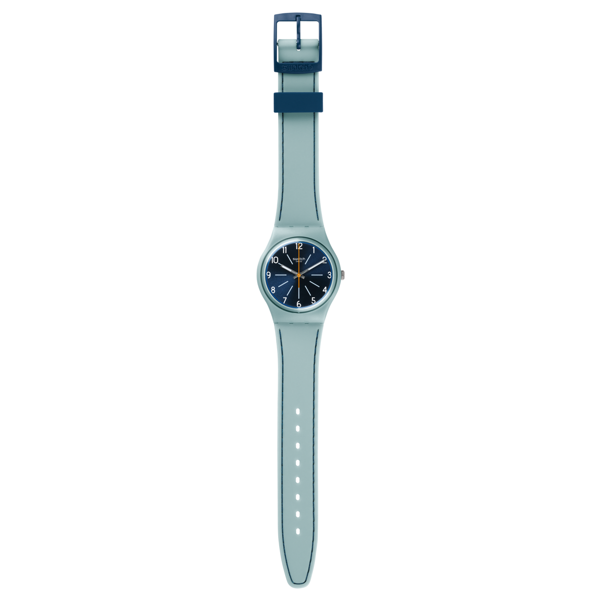 GM184 Swatch Blue Stitches de dama correa de piel