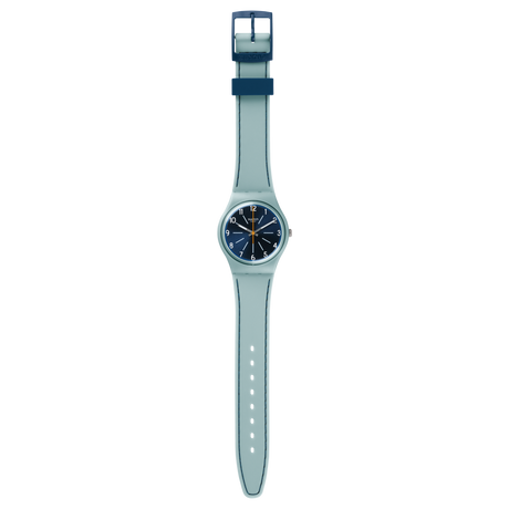 GM184 Swatch Blue Stitches de dama correa de piel