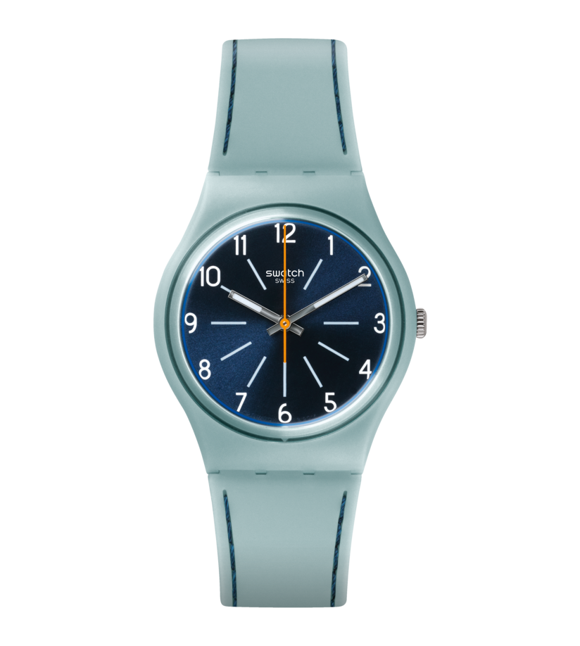 GM184 Swatch Blue Stitches de dama correa de piel