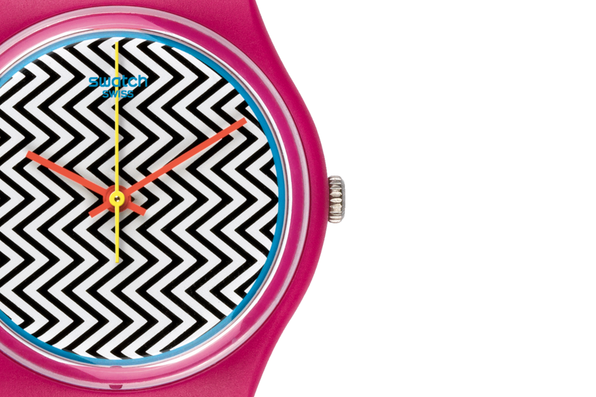 GP142 Swatch Pink Fuzz de dama pulsera de caucho
