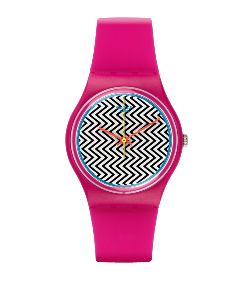 GP142 Swatch Pink Fuzz de dama pulsera de caucho