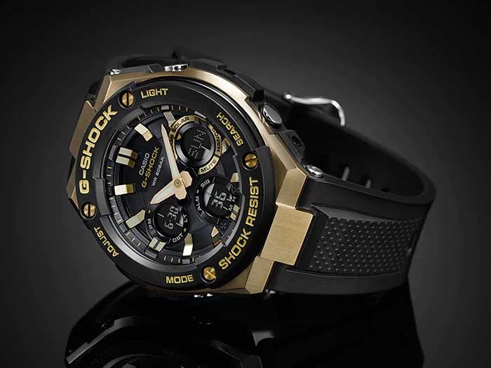 GST-S100G-1A Reloj G-Shock Pulsera de Resina de Hombre Doble hora