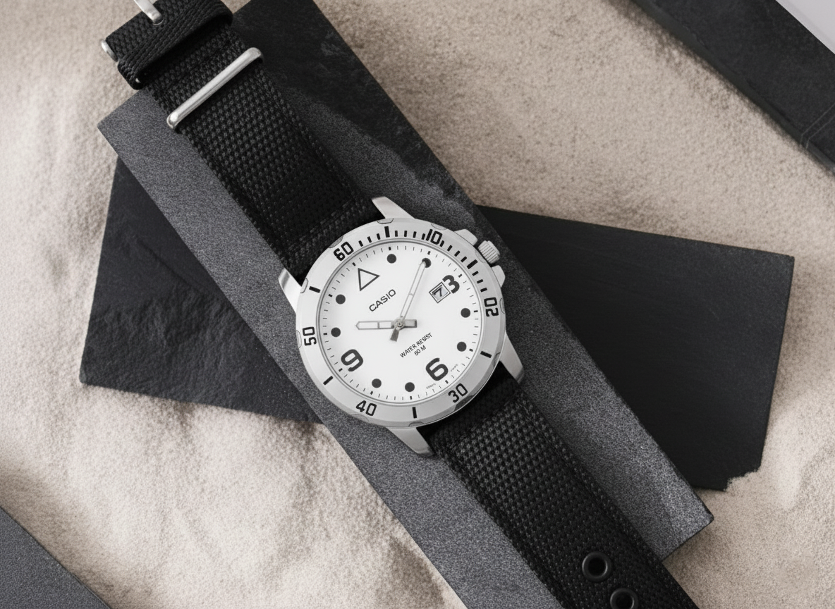 MTP-VD01C-7BVCF Reloj Casio de hombre pulsera de tela