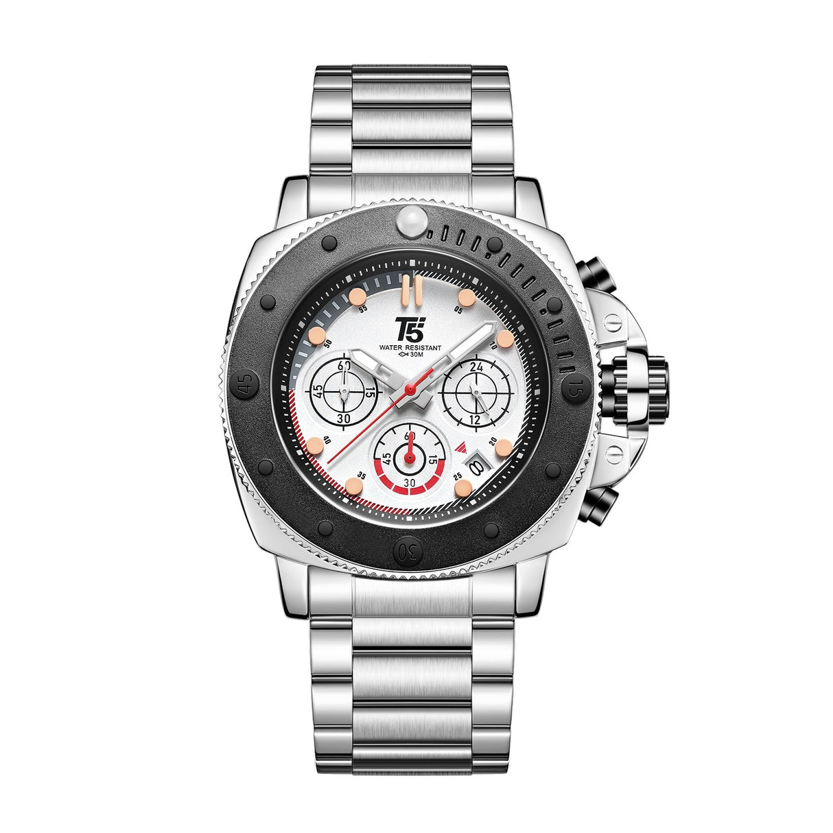 H4031G Reloj T5 para hombre pulsera de metal