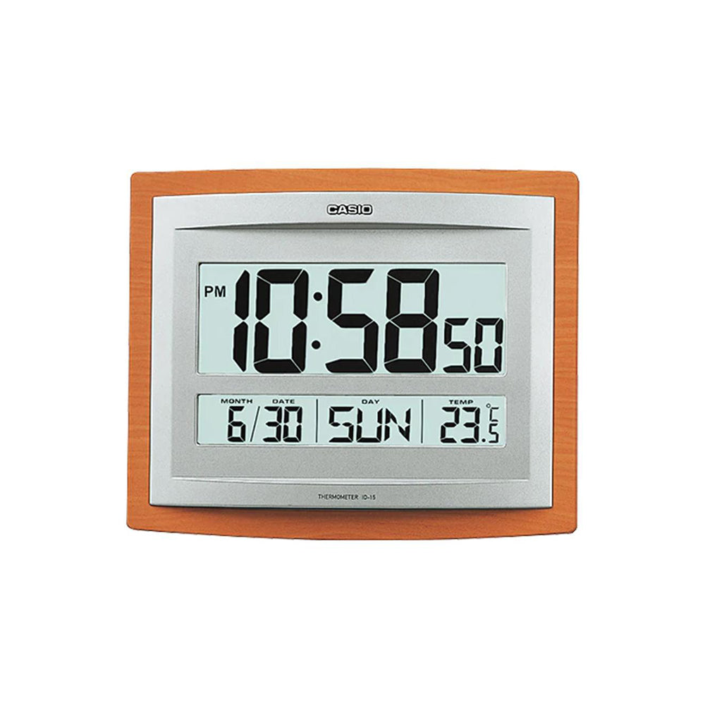ID-15-5 Casio Reloj de Pared con Termómetro