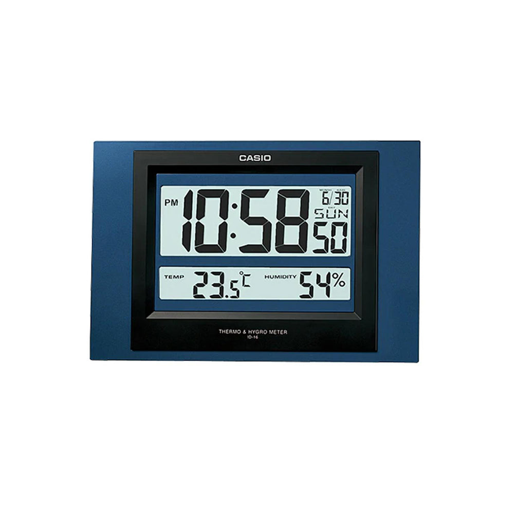 ID-16-2 Casio Reloj de Pared con Termómetro