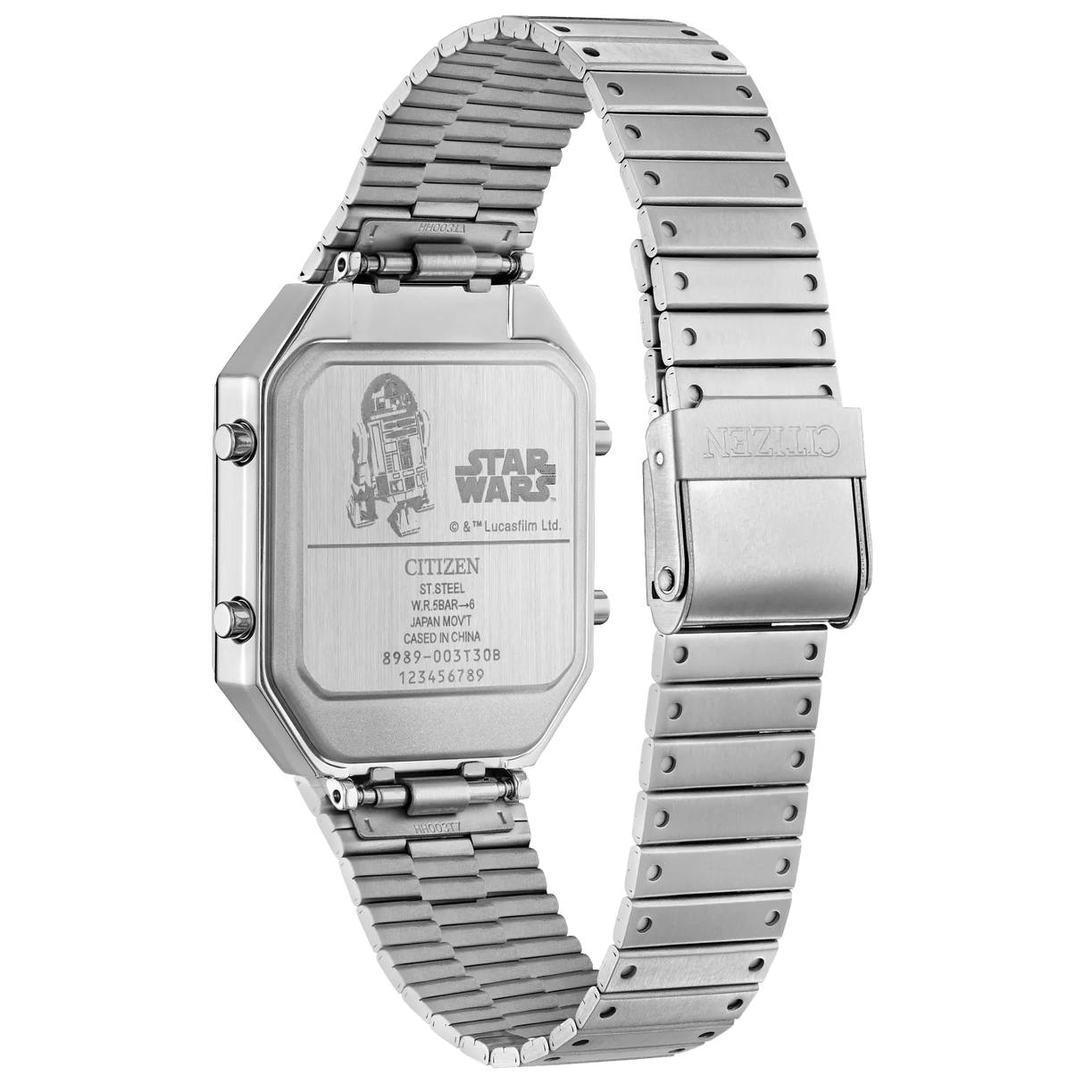 JG2121-54A Reloj Citizen R2-D2 de hombre pulsera de metal Star Wars 33 mm