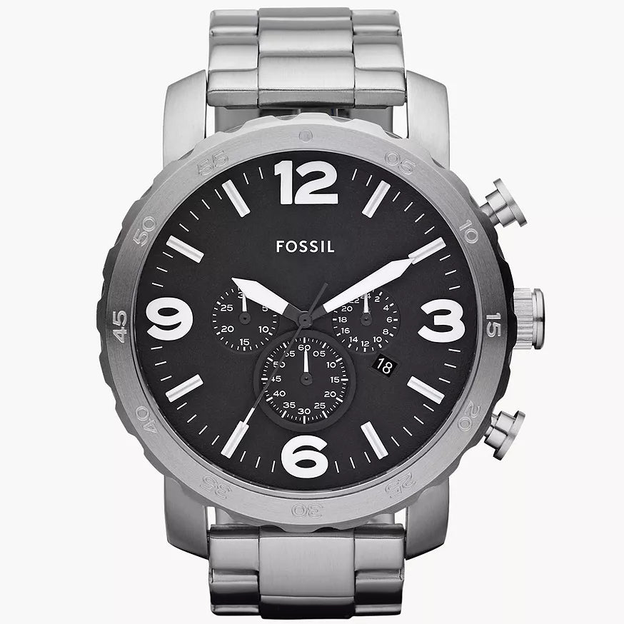 JR1353 Reloj Fossil Nate de caballero pulsera de metal 50 mm