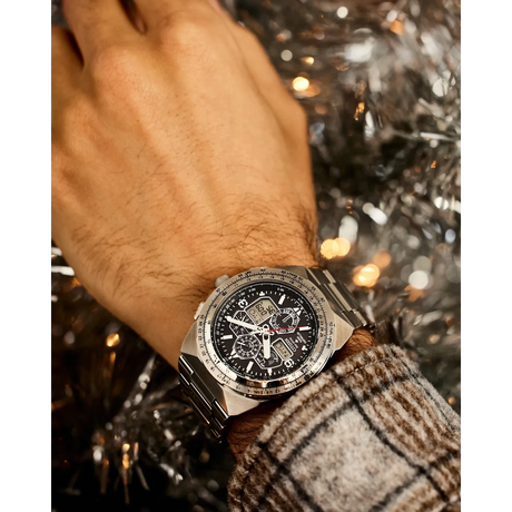 JY8120-58E Reloj Citizen Promaster Skyhawk de hombre pulsera de metal 46 mm Eco-drive