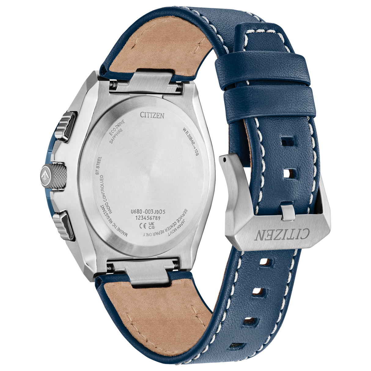 JY8148-08L Reloj Citizen Promaster Skyhawk A-T Eco-drive de hombre pulsera de cuero 46 mm