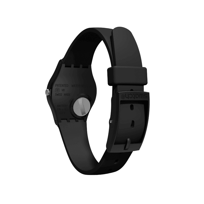 LB184 Swatch Something Black de hombre pulsera de resina