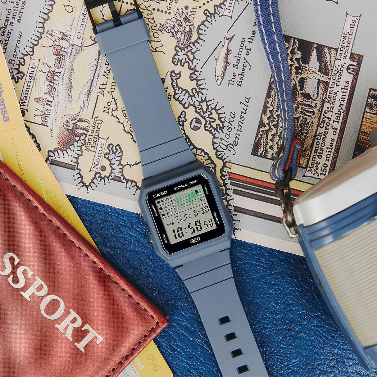 LF-30W-2ACF Reloj Casio Pop unisex correa de caucho