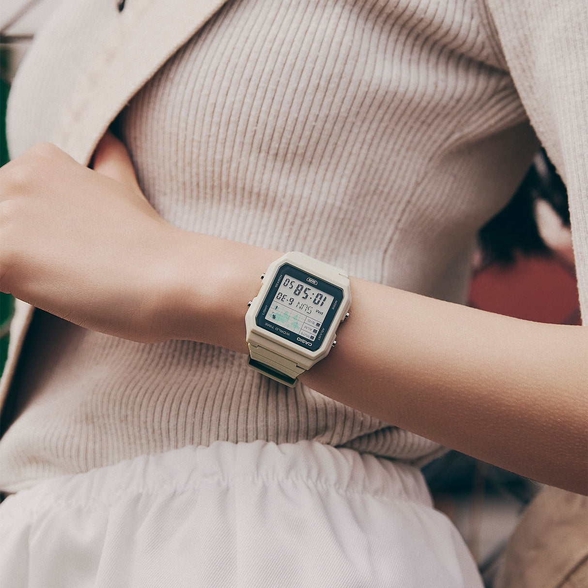 LF-30W-8ACF Reloj Casio Pop unisex banda de silicona