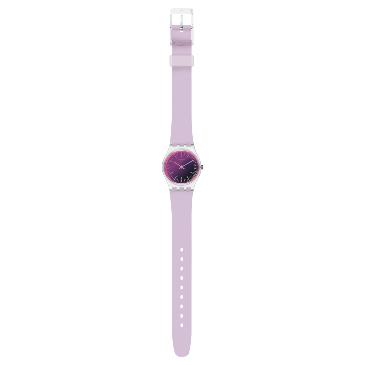 LK390 Swatch Ultraviolet de mujer pulsera de caucho