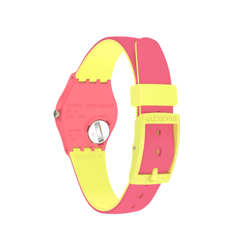 LP131C Reloj Swatch Back to Biko Roose de señorita correa de resina