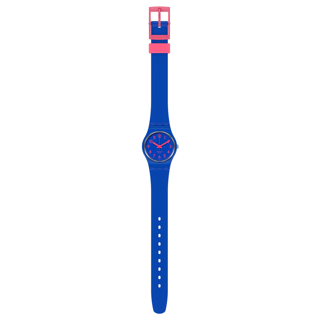 LS115C Reloj Swatch Back To Biko Bloo de señorita banda de resina
