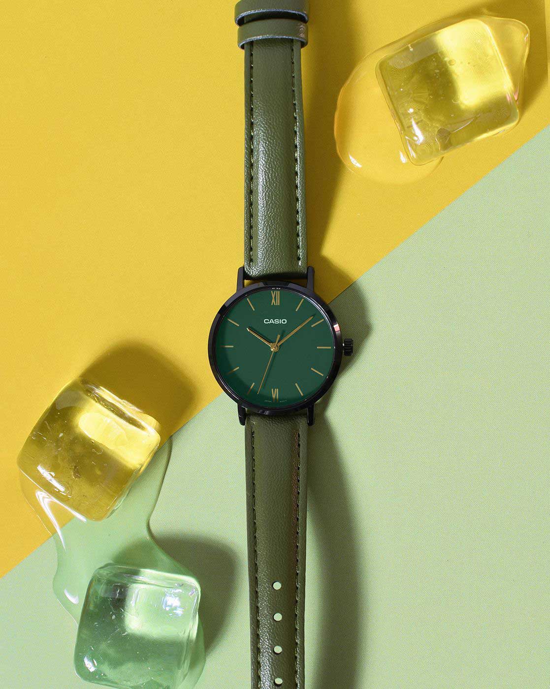 LTP-VT02BL-3A Reloj Casio de dama pulsera de piel 36 mm