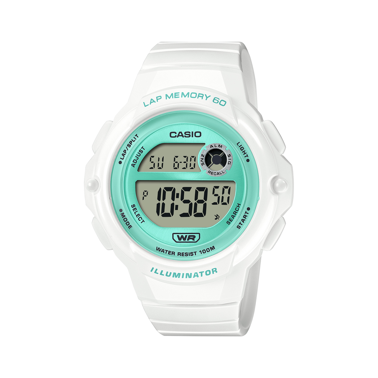 LWS-1200H-7A3V Casio para dama pulsera de caucho