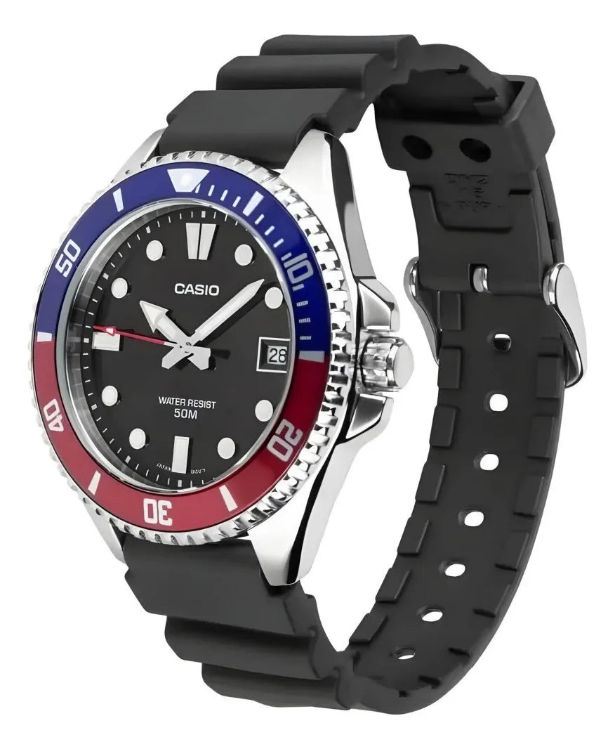 MDV-10-1A2V Reloj Casio de hombre pulsera de resina 42 mm