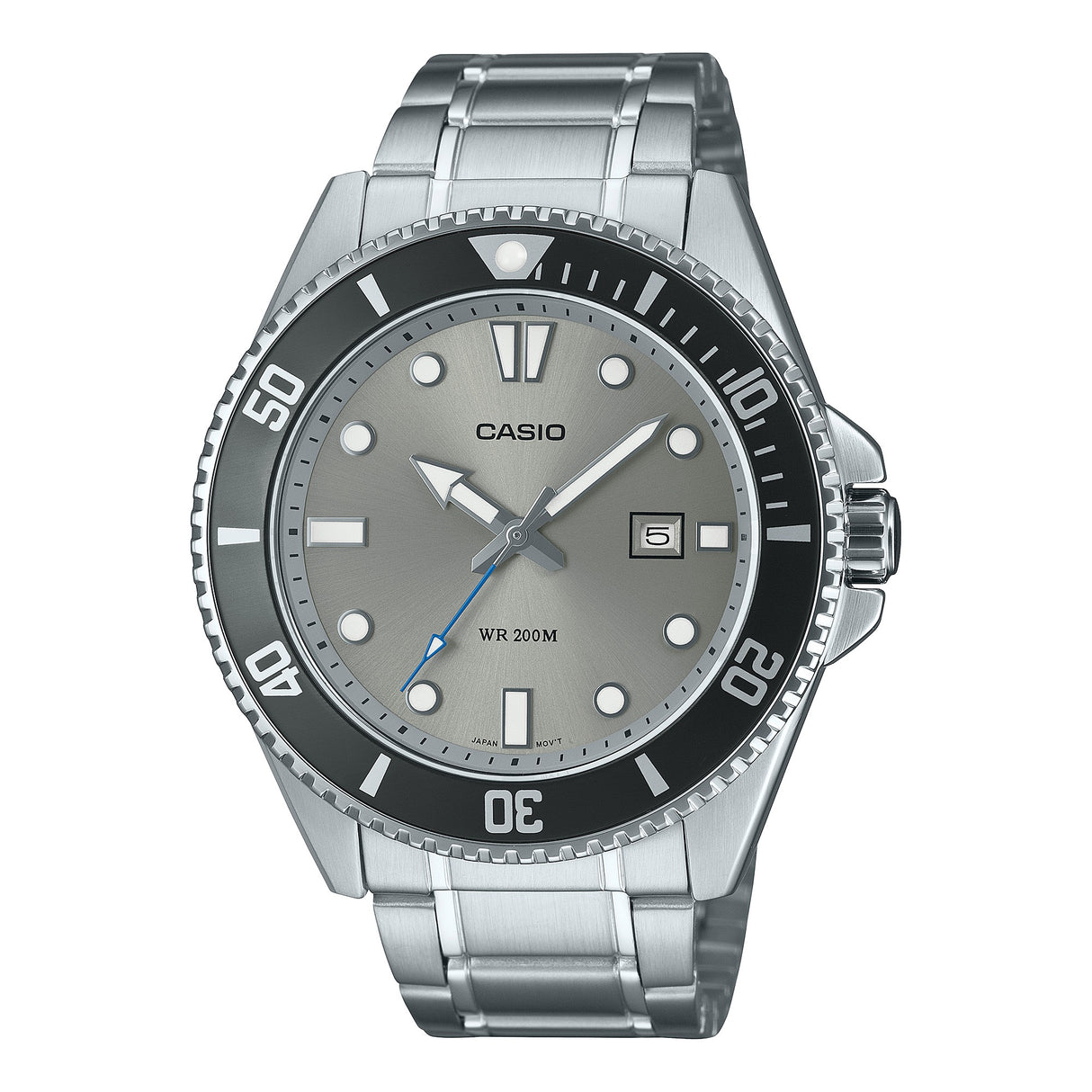 MDV-107D-8AV Casio de hombre pulsera de acero inoxidable