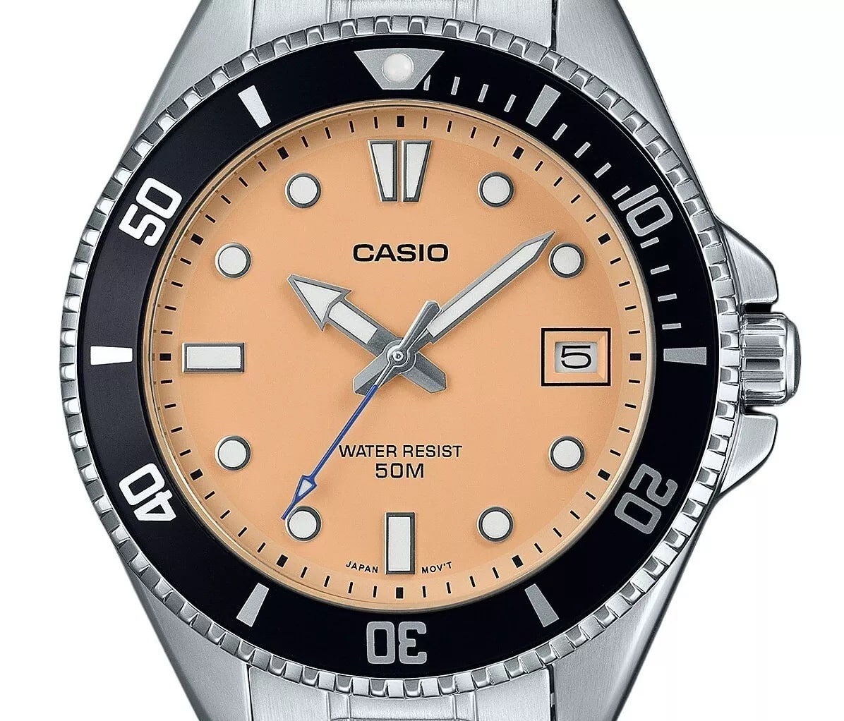 MDV-10D-4A2V Casio reloj para caballero pulsera de metal