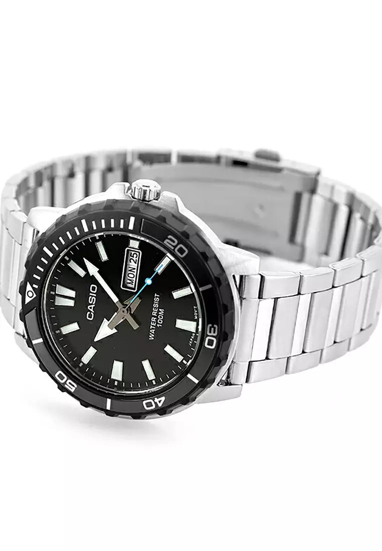 MTD-125D-1A3V Casio de hombre correa de metal