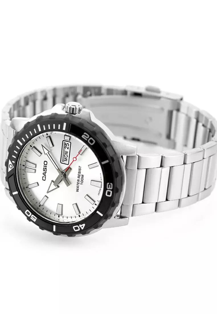 MTD-125D-7AV Casio de caballero pulsera de metal