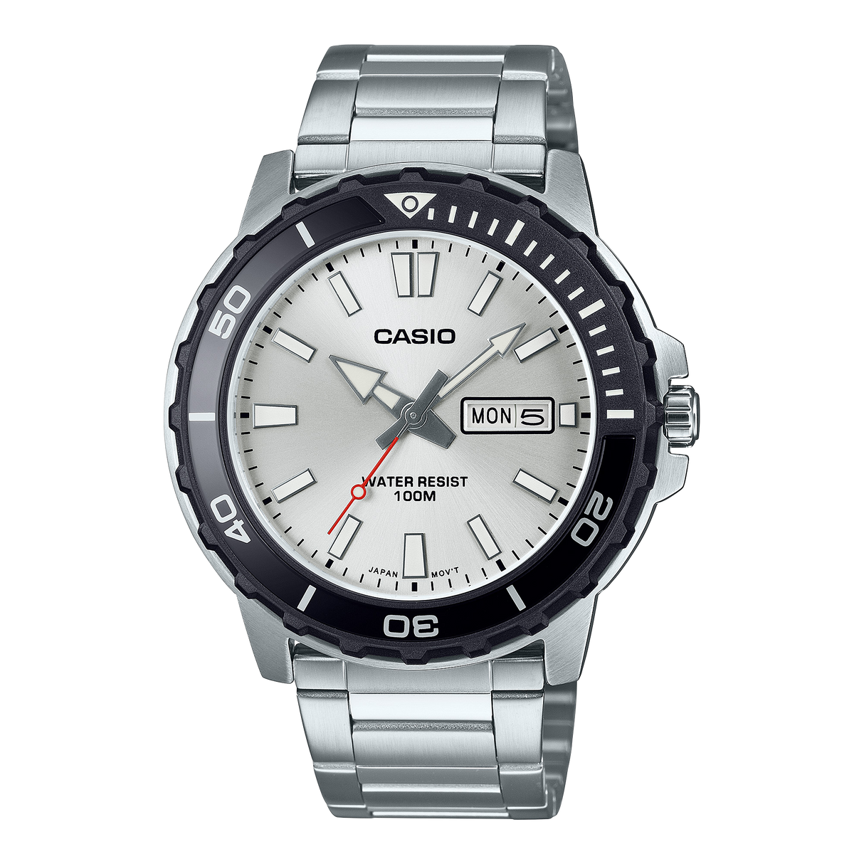 MTD-125D-7AV Casio de caballero pulsera de metal