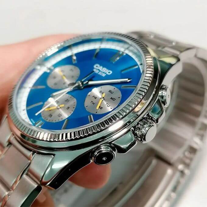 MTP-1375D-2A2V Casio reloj de hombre pulsera de metal