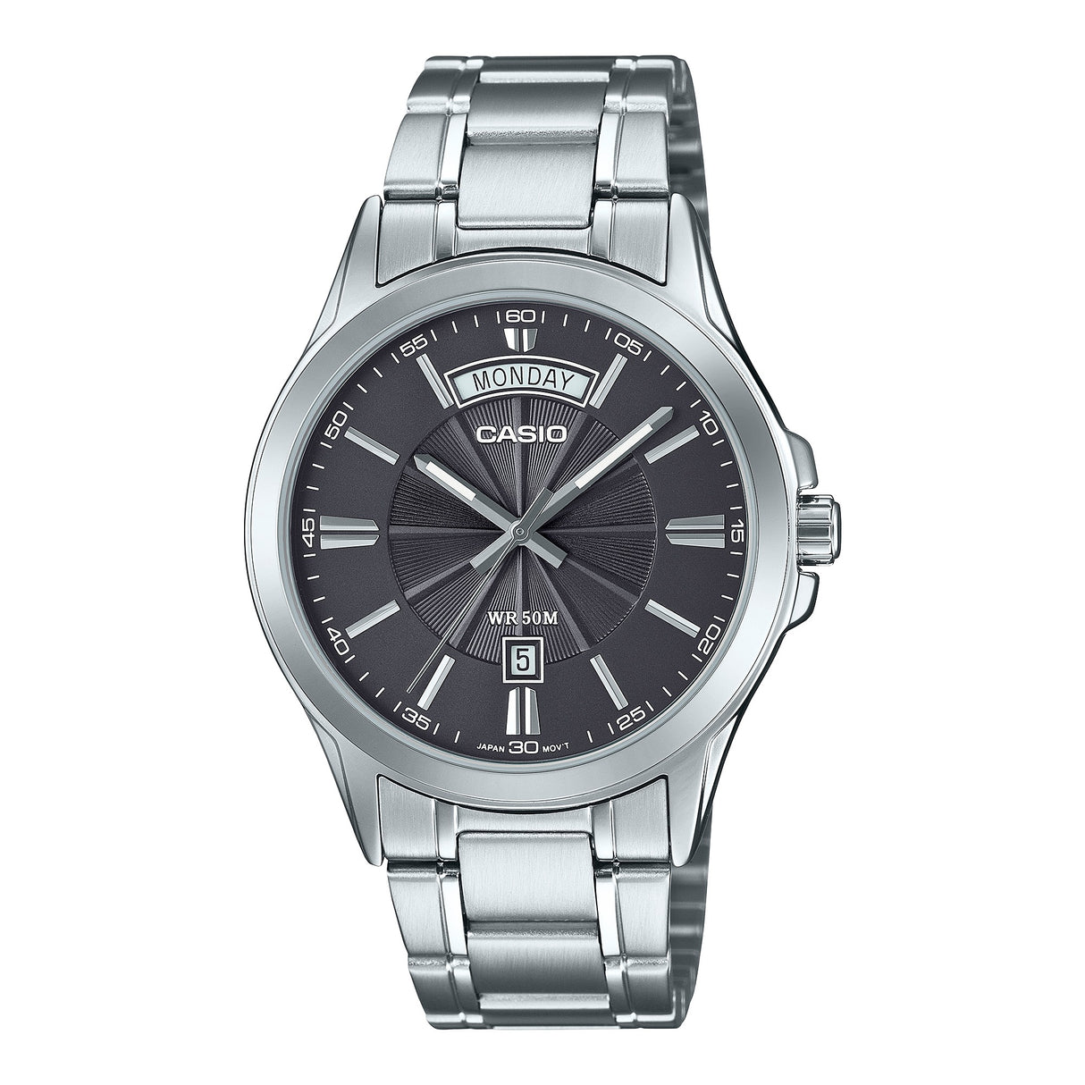 MTP-1381D-8AV Reloj Casio de hombre pulsera de metal 46 mm