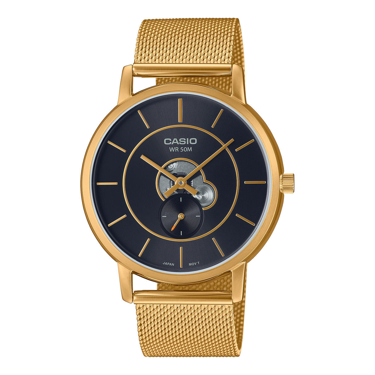 MTP-B130MG-1AV Casio de caballero pulsera mesh