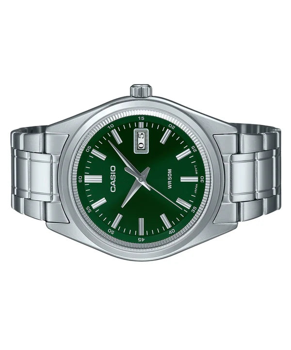 MTP-B180D-3AV Casio reloj para caballero correa de acero inoxidable