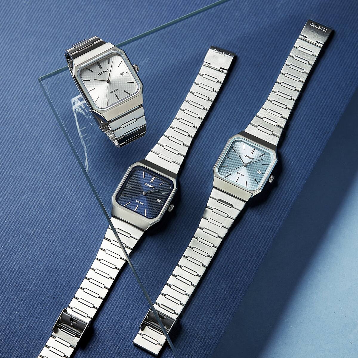 MTP-B185D-2A2V Reloj Casio de hombre pulsera de metal 40mm