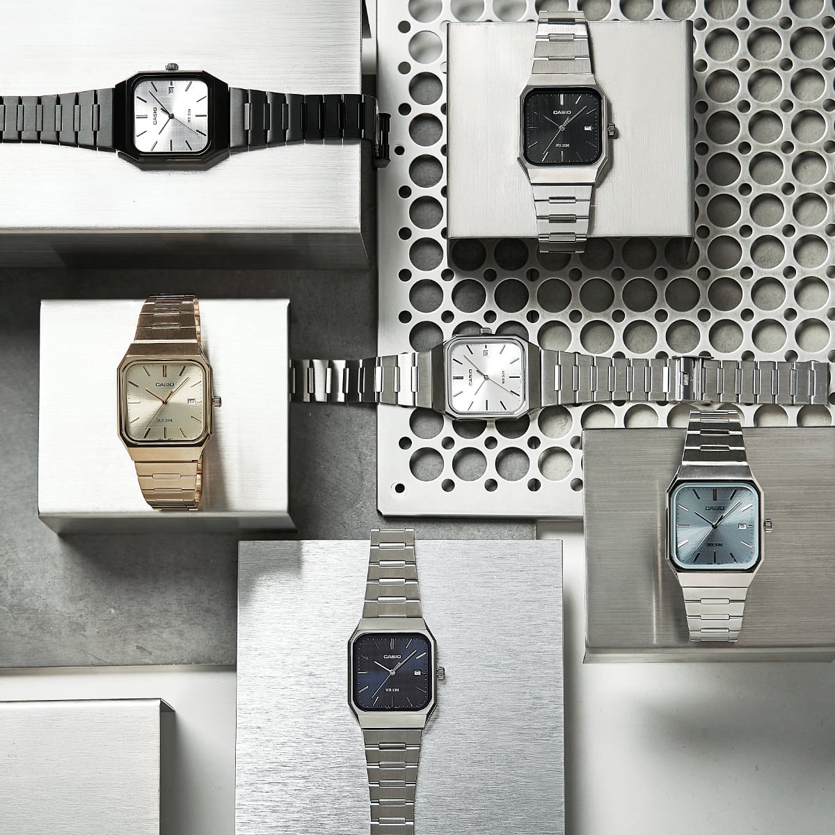 MTP-B185D-2A2V Reloj Casio de hombre pulsera de metal 40mm