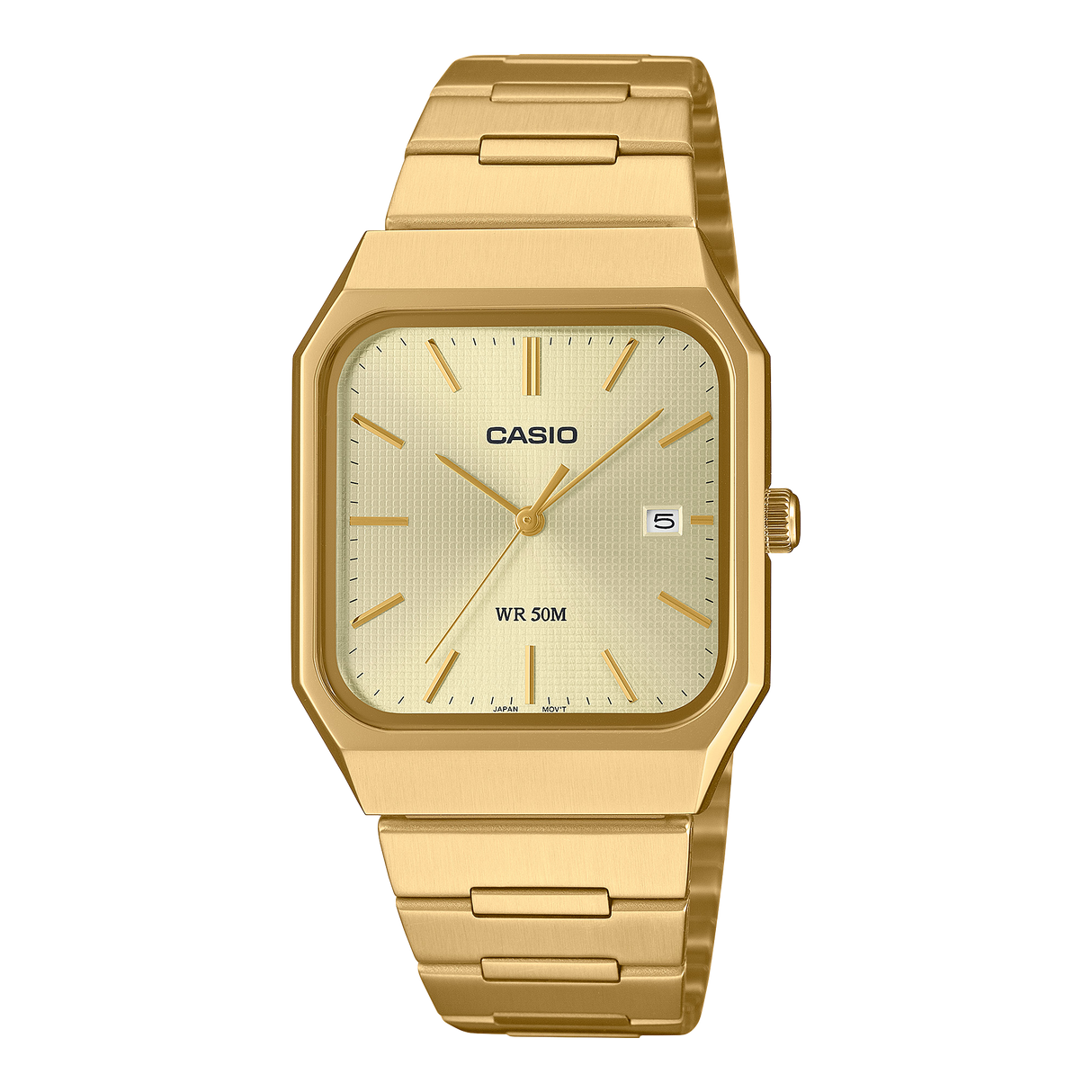 MTP-B185G-9AV Reloj Casio de caballero banda de metal