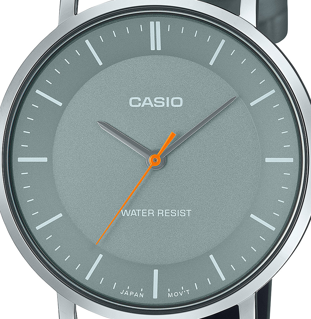 MTP-VT04L-8E Casio de hombre pulsera de piel