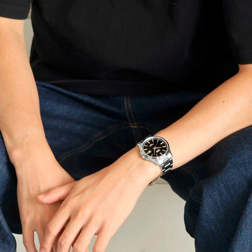 MTS-115D-1AV Reloj Casio de hombre pulsera de metal 47 mm cristal zafiro