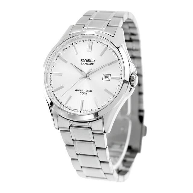 MTS-115D-7AV Reloj Casio Saphhire de hombre pulsera de metal 47 mm con cristal zafiro