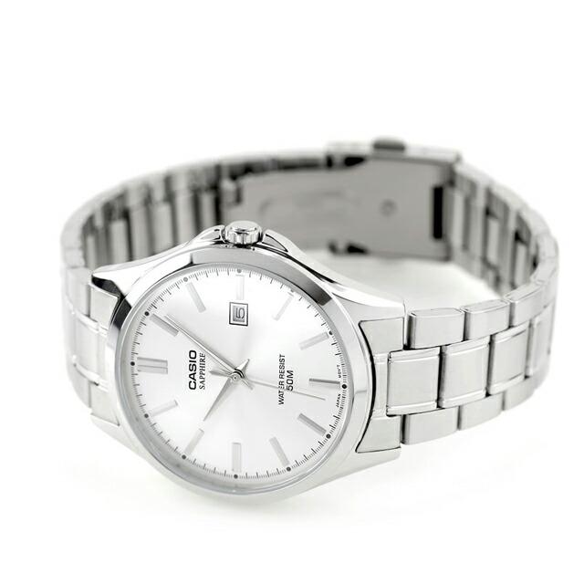 MTS-115D-7AV Reloj Casio Saphhire de hombre pulsera de metal 47 mm con cristal zafiro