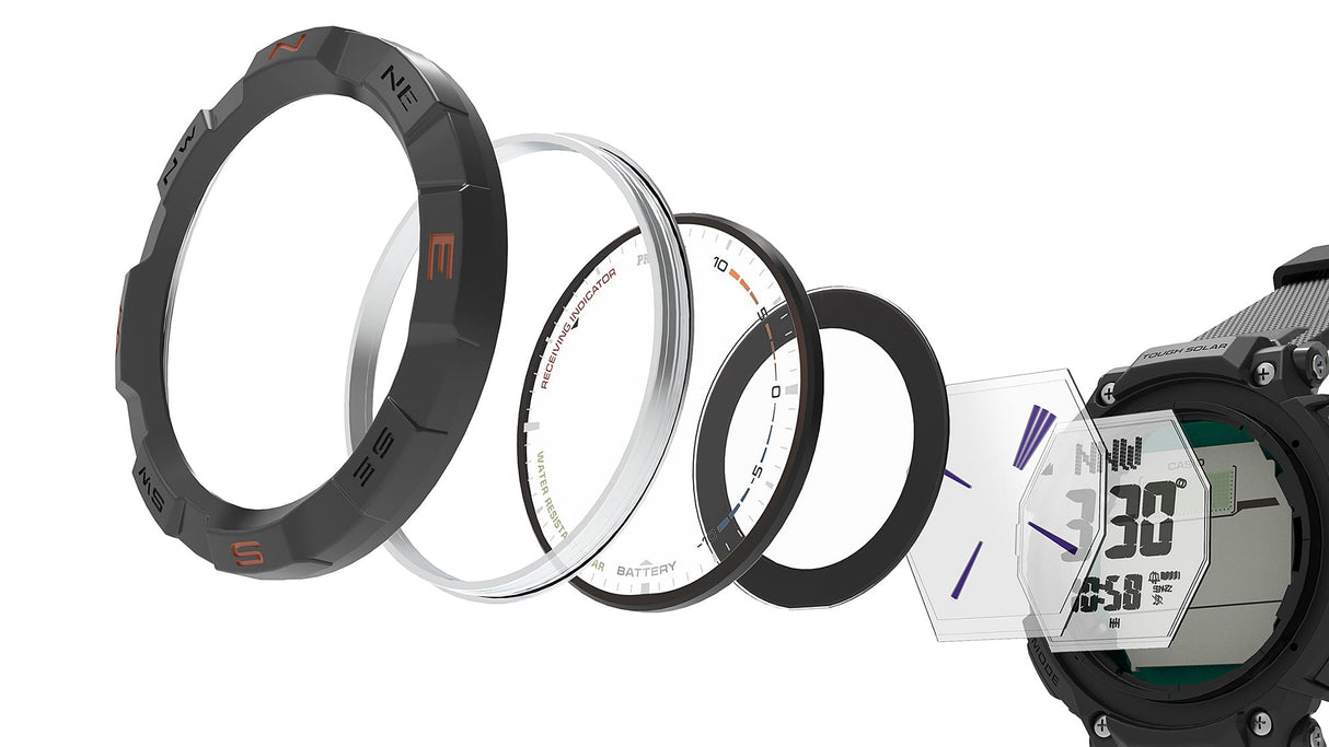 PRG-340B-3 Reloj Pro Trek Casio de hombre pulsera de tela