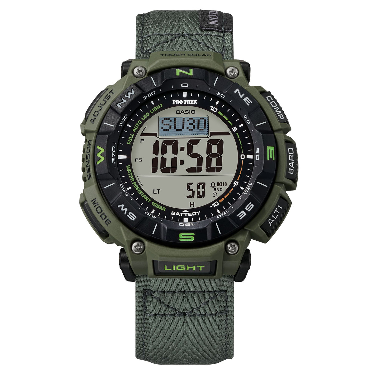 PRG-340B-3 Reloj Pro Trek Casio de hombre pulsera de tela