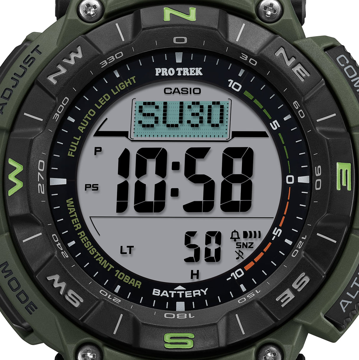 PRG-340B-3 Reloj Pro Trek Casio de hombre pulsera de tela