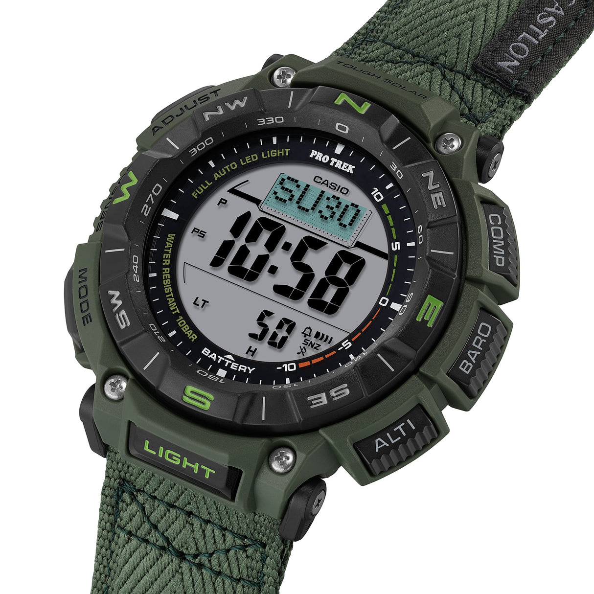 PRG-340B-3 Reloj Pro Trek Casio de hombre pulsera de tela